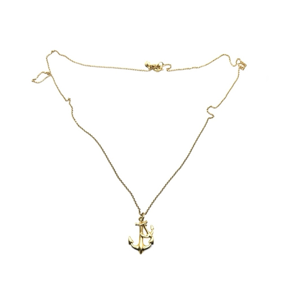 β
NWOT J.crew Big & Small Anchor Necklace - Color Gold β
- Picture 10 of 10